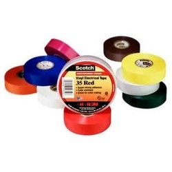 Vinyl Color Coding Electrical Tape, Premium Grade, 1/2" Width x 20’ Length x 7 Mil Thk, 17 Lb/Inch Breaking Strength, PVC Backing, Rubber Resin Adhesive, Green