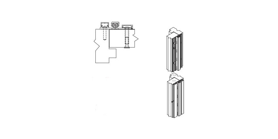 Door Hinge, Geared, Full Surface, Heavy Duty, 83" Length, 1/16" Door Inset, Dark Bronze Anodized, Aluminum