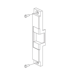 Rim Exit Device Strike, Fail Safe, 24 Volt DC, 3/4" Latch Bolt Throw, 9" Length Face Plate, Satin Stainless Steel