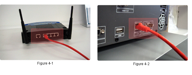 Connecting router to the DVR