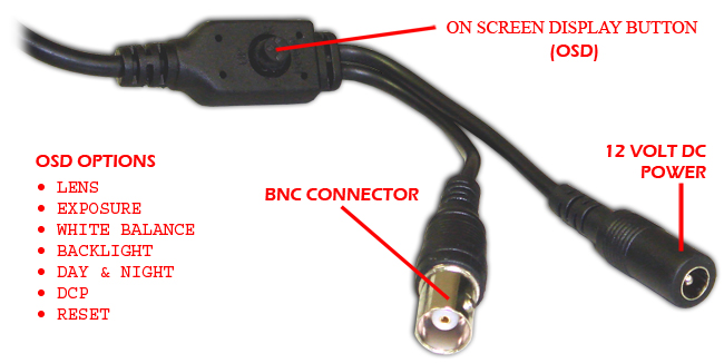 BNC and 12 volt DC power