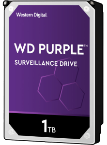 WD Purple Surveillance 1TB AV 3.5" Hard Disk Drive for DVRs/NVRs