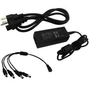 4 Camera Power Supply: 12VDC 5000 mA with 2.1 mm plugs Power Adapter