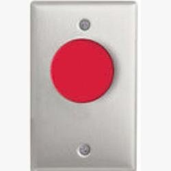 4010R Camden Spring Return, N/C, Momentary (ADA) Mushroom Button, Red