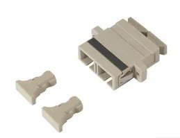 OptiSPEED SC Duplex Adapter, Beige, Single Pack