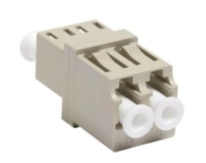 OptiSPEED LC Duplex Adapter, Beige, Single Pack