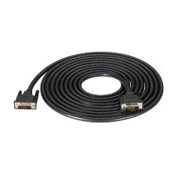 EVNDVI02-0015 Digital Visual Interface (DVI) Cable with Straight Hoods, DVI-D Male—DVI-D Male, 15-ft.