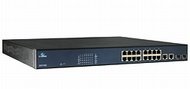 Web-smart 16-port 10/100BASE-TX PoE and 2-port combo Gigabit SFP Ethernet Switch 