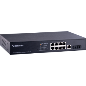 GV-Long Distance,,8-port,10/100/1000M, PoE 2 Gigabit uplink port, managed PoE Switch