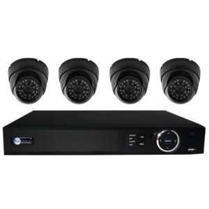 4 HD 720p Security Dome DVR System Kit for Business Professional Grade