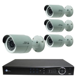 4 HD 1.3 Megapixel Bullet IR NVR Kit for Business Professional Grade