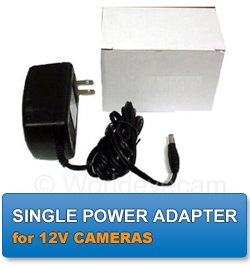12VDC 500 mA with 2.1 mm plug Power Adapter
