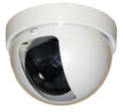 VLFD Indoor dome, color, 540TVL, 1/3", 3.6mm fixed, 12VDC power supply included