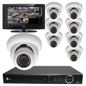 8 HD 2 Megapixel IR Dome NVR Kit for Business Commercial Grade