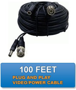 100 Feet Video/Power Siamese Cable