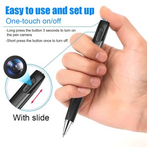 Mini Pen Camera WiFi HD 1080P Home Security Video Recorder Clip Body Pocket