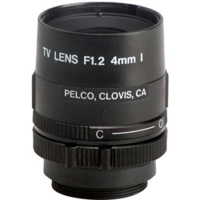 Pelco 13FA4 Fixed Focal Lens (1/3", Manual Iris, 4mm,CS Mount)