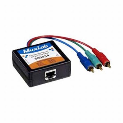 500054 MuxLab Component Video/IR Pass-Thru Balun - Male