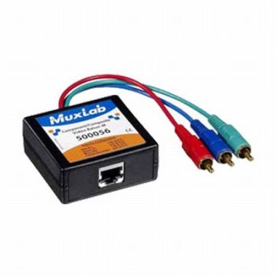 500056 MuxLab Component-Composite Video Balun - Male