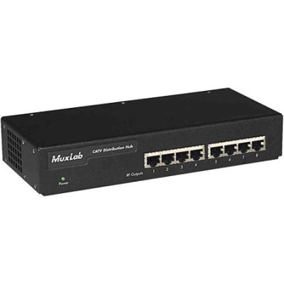 500300 MuxLab CATV Distribution Hub 8 Ports - 110V