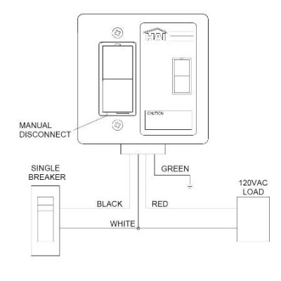 71A00-1 HAI 30A Heavy-Duty Load Control 220V UPB-Compatible Switch