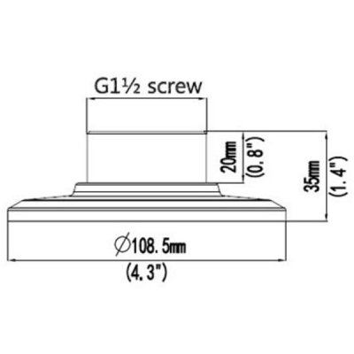 TR-UF45-D-IN - UNV Uniview - Fixed Dome Plate Mount