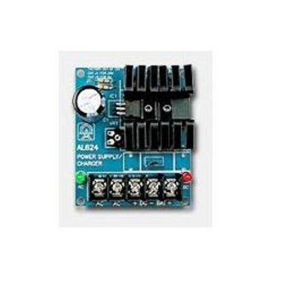 AL62424C 24VDC @ .75 amp. Kit includes power supply, batteries and transformer.