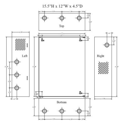 BC400R Extra Large Red Enclosure