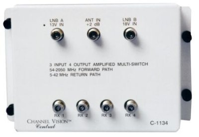 C-1134 3 In 4 Out Amplified Multiswitch