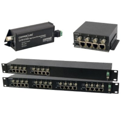 CLFE1COAX 1 CH Ethernet over Coax Extender with Pass-Through PoE