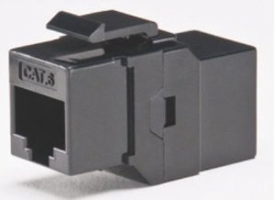 DC-IC6-B-10 Cat 6 In-Line Coupler, UTP (keystone type) Black-10 Pack Qty