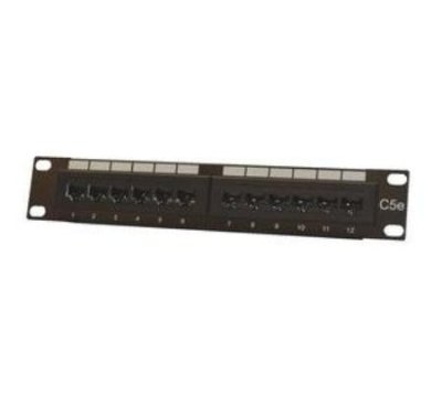 DC-PP5E-12HS 12-Ports, Cat 5e, 2.25" x 10, Horizontal, UTP, Screw Type