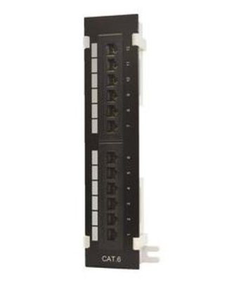 DC-PP6-12HB 12-Ports, Cat 6, 2.25" x 10", Horizontal With 89D Bracket