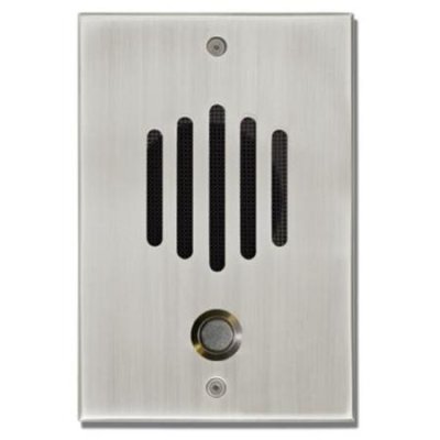 DP-0302C Channel Vision Front Door DP-Large Faceplate, No Camera, Satin Nickel Finish, CAT5 Intercom