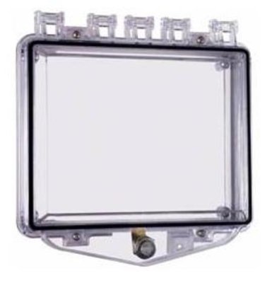 STI-7510E Polycarbonate Enclosure with Open Backbox for Flush Mount Applications and Exterior Key Lock