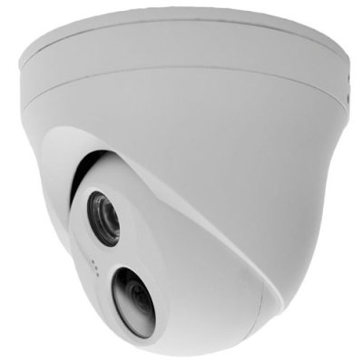 3 MP 3.6mm Fixed Lens with Built in Mic IP Dome Camera - Side