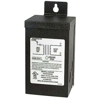 WX10024UL UL LISTED OUTDOOR, WATERPFOOF TRANSFORMER - 24 VAC, 100 VA