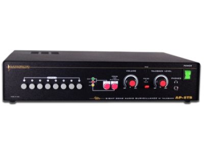 AP-8TB Louroe Electronics 8 Zone Audio Monitoring Base Station