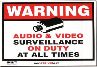 Cop USA LA-07 Surveillance Warning Sticker