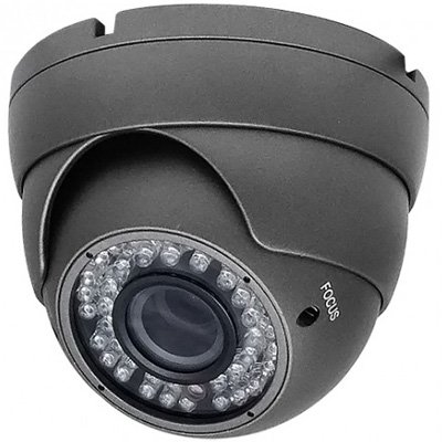 HD TVI IR Dome Camera 2.8-12mm Lens 1.3mp 720p in Grey