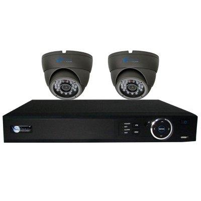 2 Dome IR Security DVR Kit for Business Professional Grade