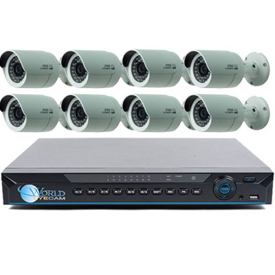 8 HD 1080p Bullet Cameras DVR Kit for Business Commercial Grade