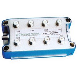 HS-8 8-way splitter/combiner, 1GHz, DC pass all port