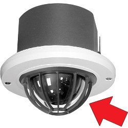 LD53HDCF-1 Spectra III™ & SE HD Dome In-Ceiling Cage Clear