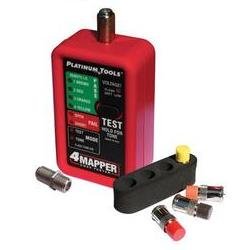 T104C Platinum Tools 4Mapper Coax Tester with Remotes and Holster