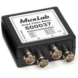 500037 MuxLab Quad Video Balun - BNC