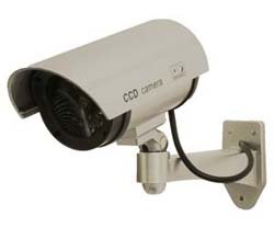 Dummy Silver Bullet Camera with Blinking Red LED