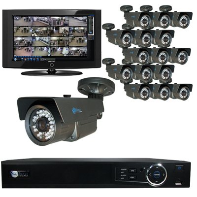 16 Bullet IR Cameras DVR Kit for Business Commercial Grade