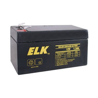 ELK-1213 12VDC 1.3AH Sealed Lead Acid Battery