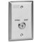 728UL3 SDC Key Switch Single Gang - Dull stainless steel standard, 3 LED's